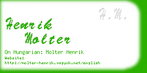 henrik molter business card